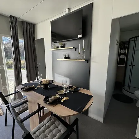 Cosy Modern Mini House 11 By The Sea With Private Terrace In Limoni Camp - Walk To & Local Taverns